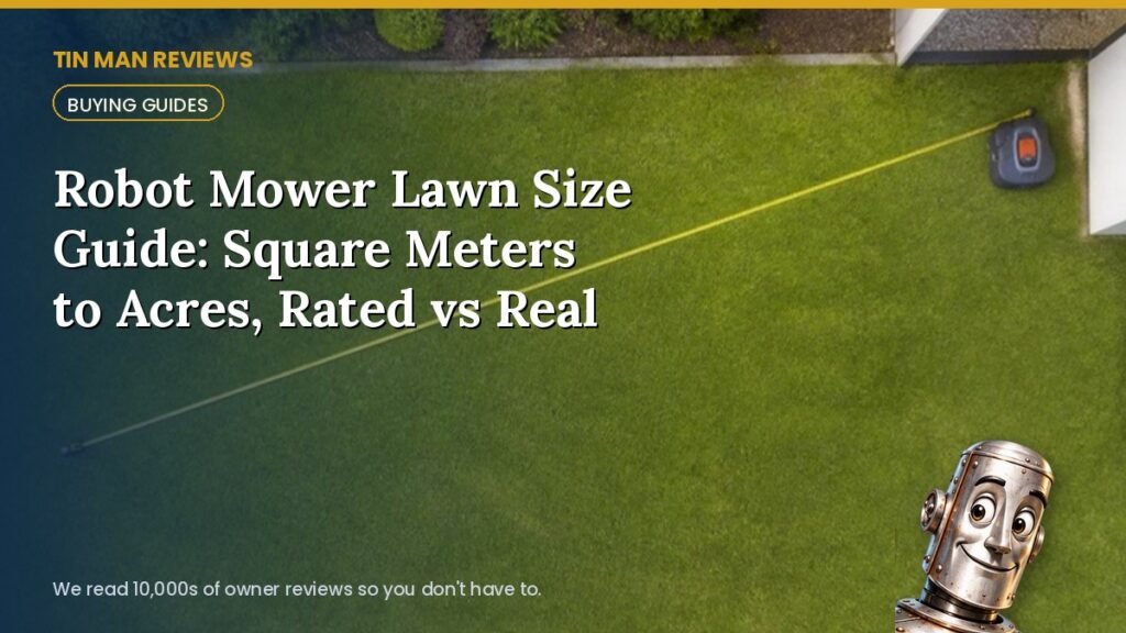 Robot Mower Lawn Size Guide: Square Meters to Acres, Rated vs Real