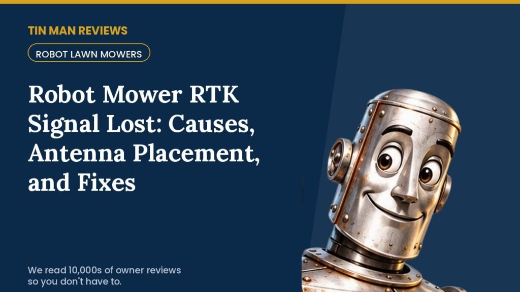 Robot Mower RTK Signal Lost: Causes, Antenna Placement, and Fixes | Tin Man Reviews
