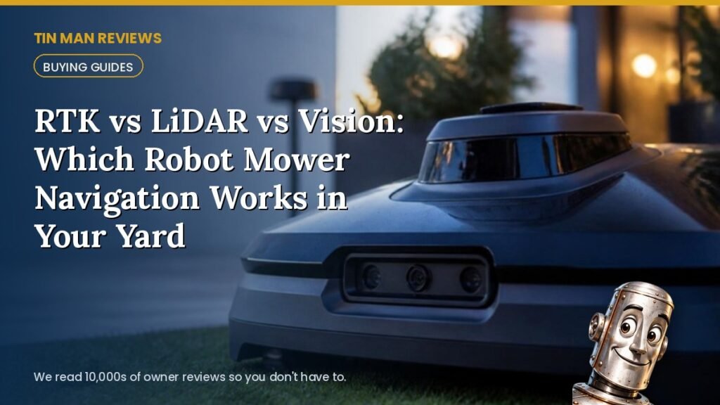 RTK vs LiDAR vs Vision: Which Robot Mower Navigation Works in Your Yard